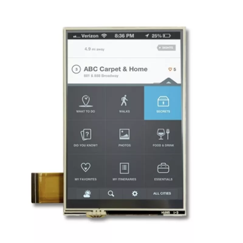 3,5 '' 320к480 Отпорни ТФТ модул за додир ТФТ